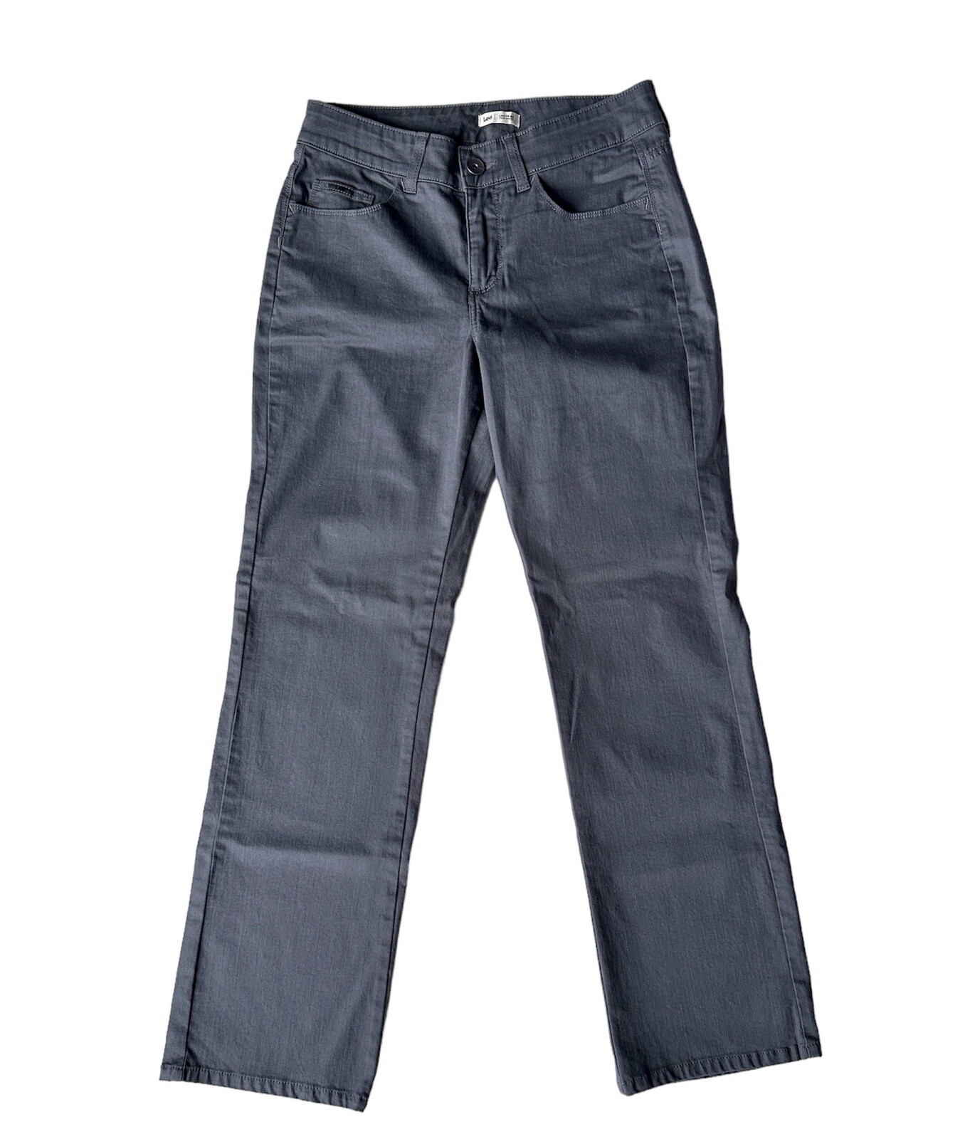 Lee Lower On The Waist Gray Mid Rise Stretch Casual Jean Style Pants Women’s 8