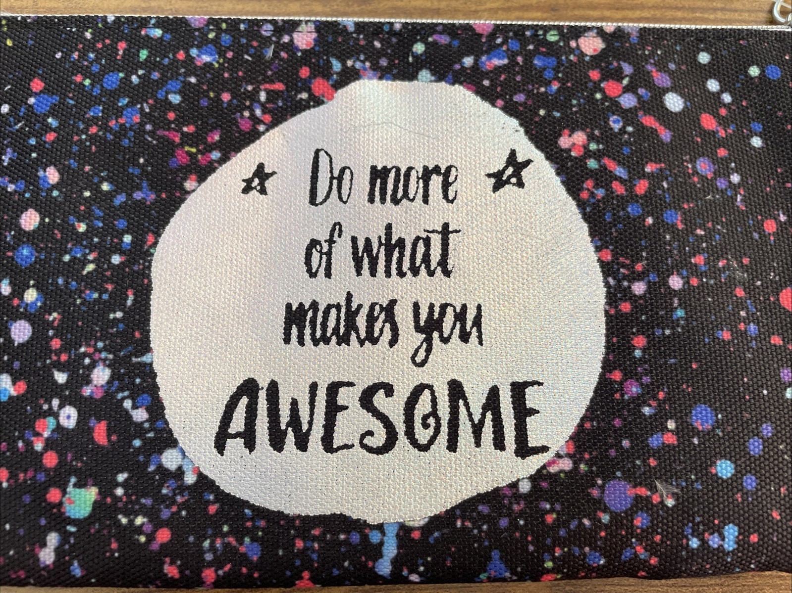NWT "Do More of What Makes You Awesome" Zippered Pouch/Bag Accessories Travel