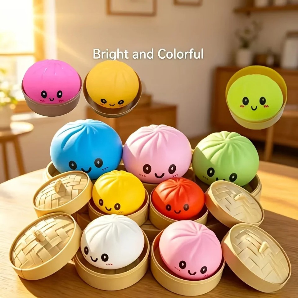 Novelty Items & Bachelorette Party Favors, Soft Steamed Bun Toys with Cute