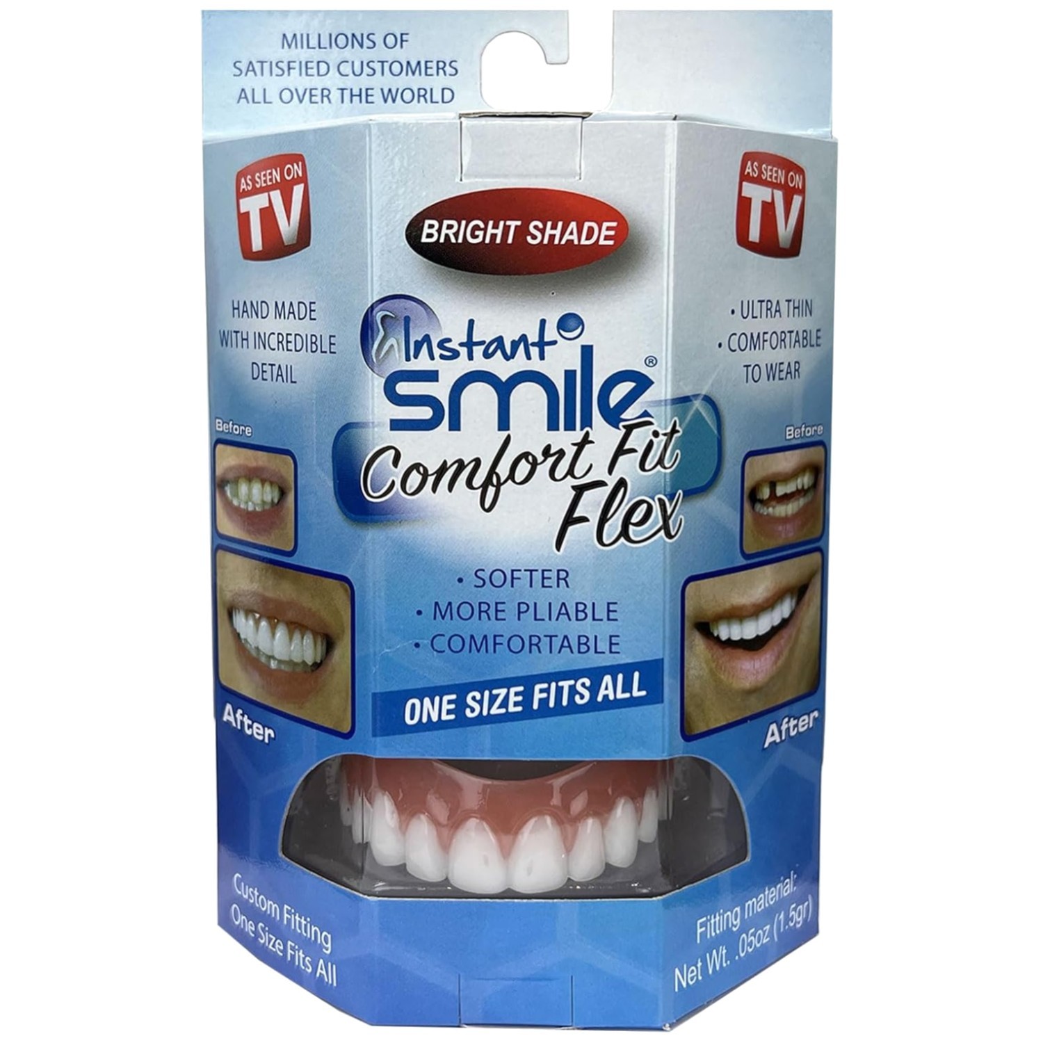 Veneer Cosmetic Teeth - Comfortable Fit - Bright Shade