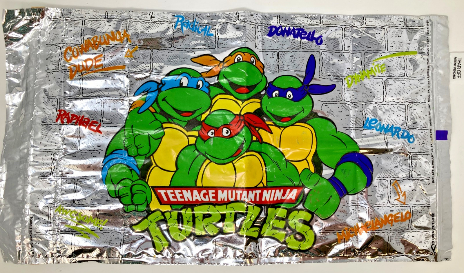 Teenage Mutant Ninja Turtles Instant Wrap Inflate A Wrap Unique Gift