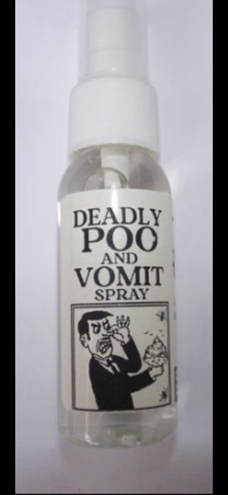 Deadly Poo & Vomit Prank Spray Bottle, Party Gag Novelty, Adults 18+, Clear