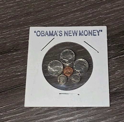 Obamas New Money, Novelty Item, Small Coins, Gift. Toy