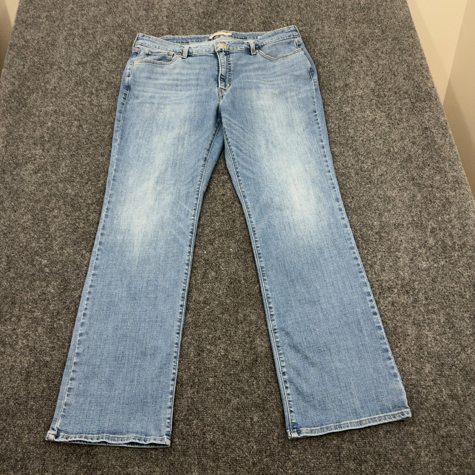 Levis 415 Relaxed Bootcut Jeans Womens 20W Blue Denim Stretch Casual Style