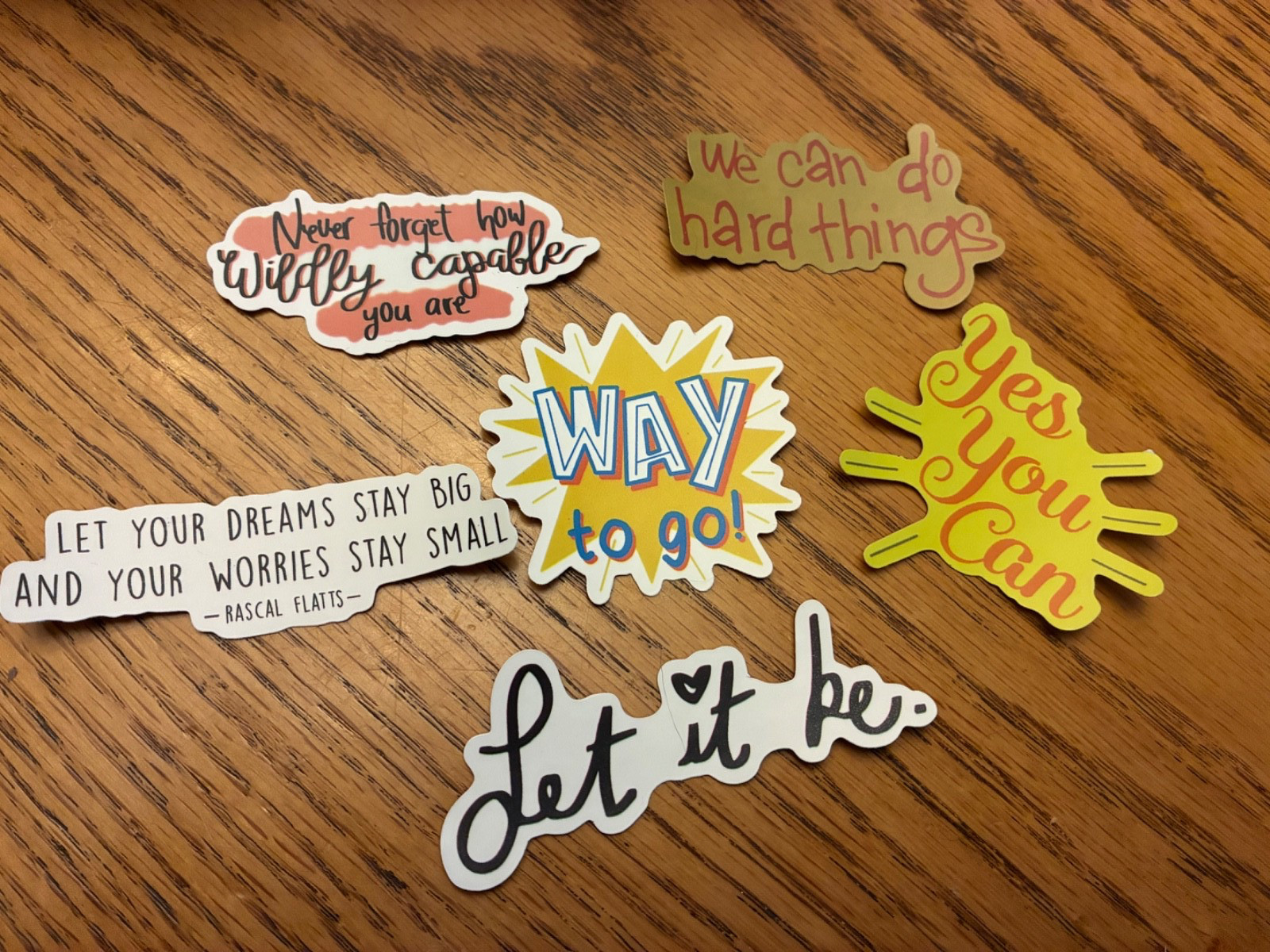 STICKERS positive inspiration mindset fun gift