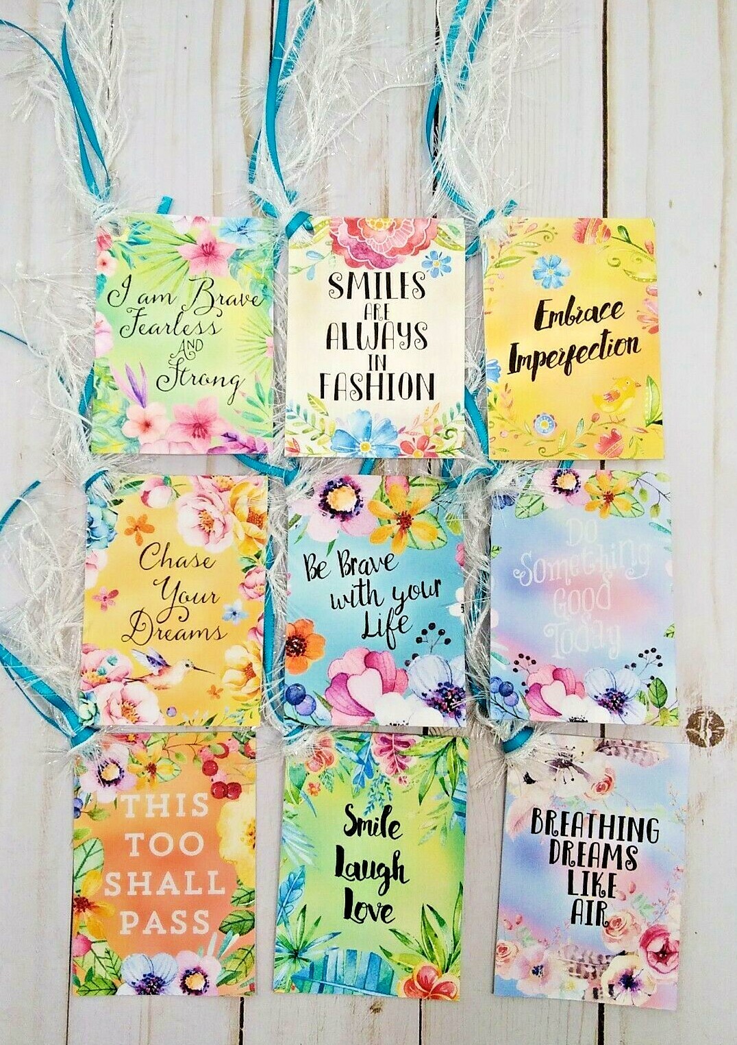 9 Inspirational~Handmade~Gift Tags~Scrapbooks~Junk Journals~Parties~Crafts