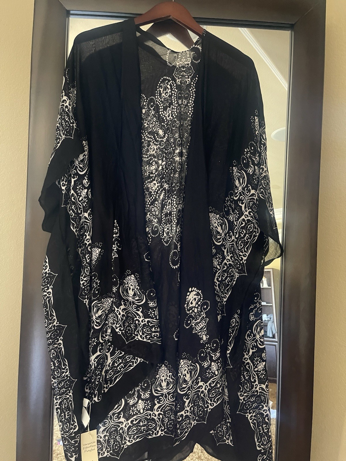 Boho Style Viscose Cover Up Kimono One Size