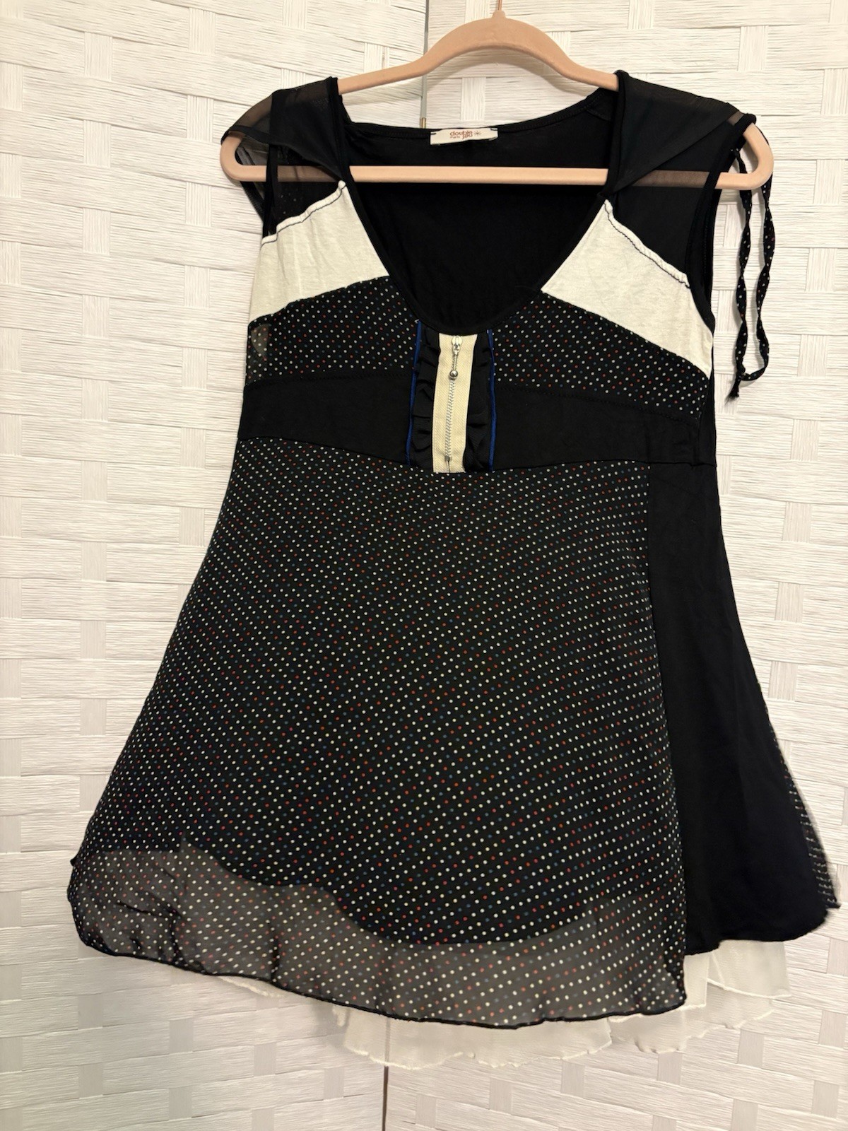 Double Jeu Paris Size S/M Tunic Dress /Cover  Viscose Unique Style