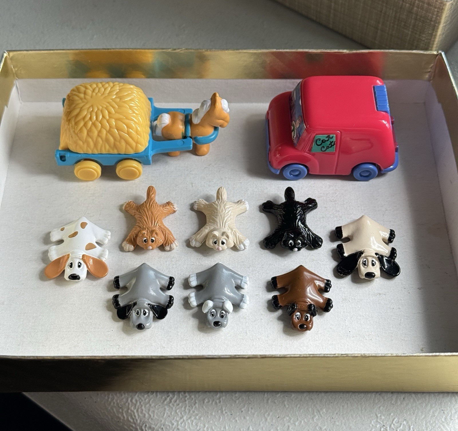 Pound Puppies Figure Accessory Lot for Super Pound Play Van Playset Vtg Galoob