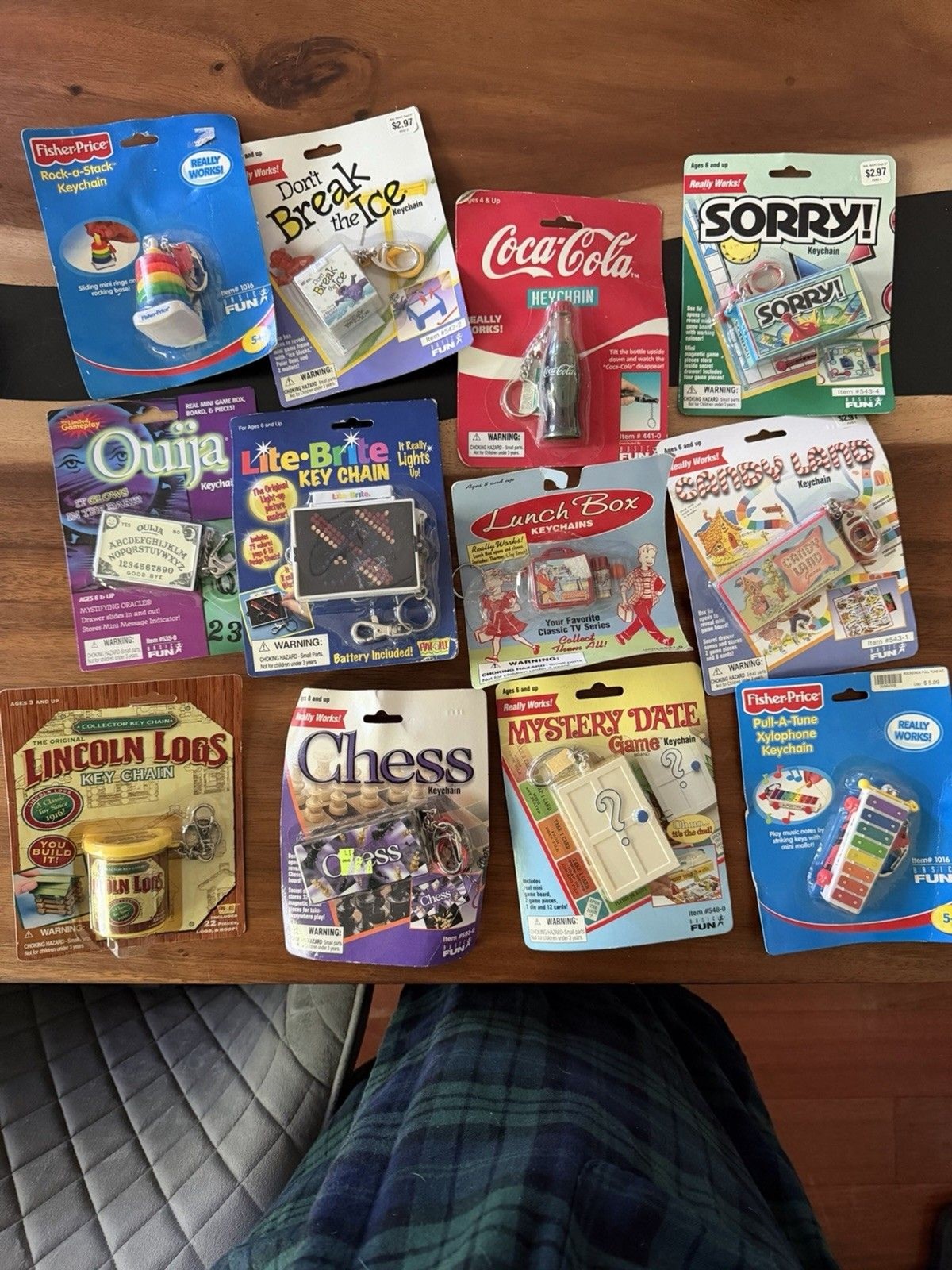Basic Fun Really Works, Fisher Price Assorted Classic Games Keychain Lot