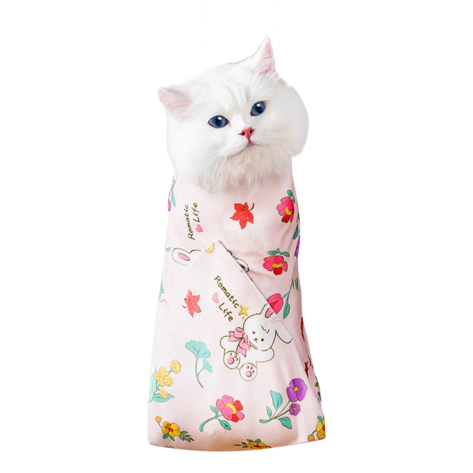 Cat Grooming Wrap, Pet Restraint Bag Cat Wrap for -Nail Clipping Anti-Scratch...