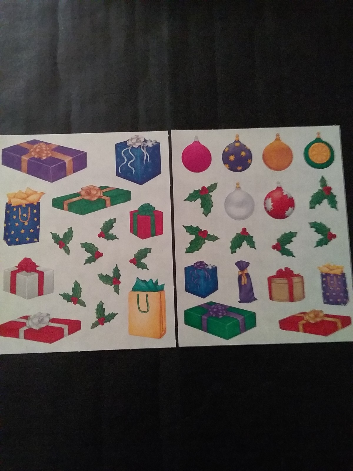 Creative Memories ~ Block Stickers ~ 4" x 5"  Christmas Presents  + ~ Lot of Two