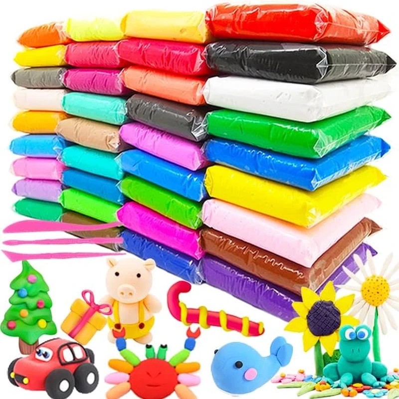 36 Colors Magic Clay Nature Color DIY Air Dry Clay with Tools as Best Present fo