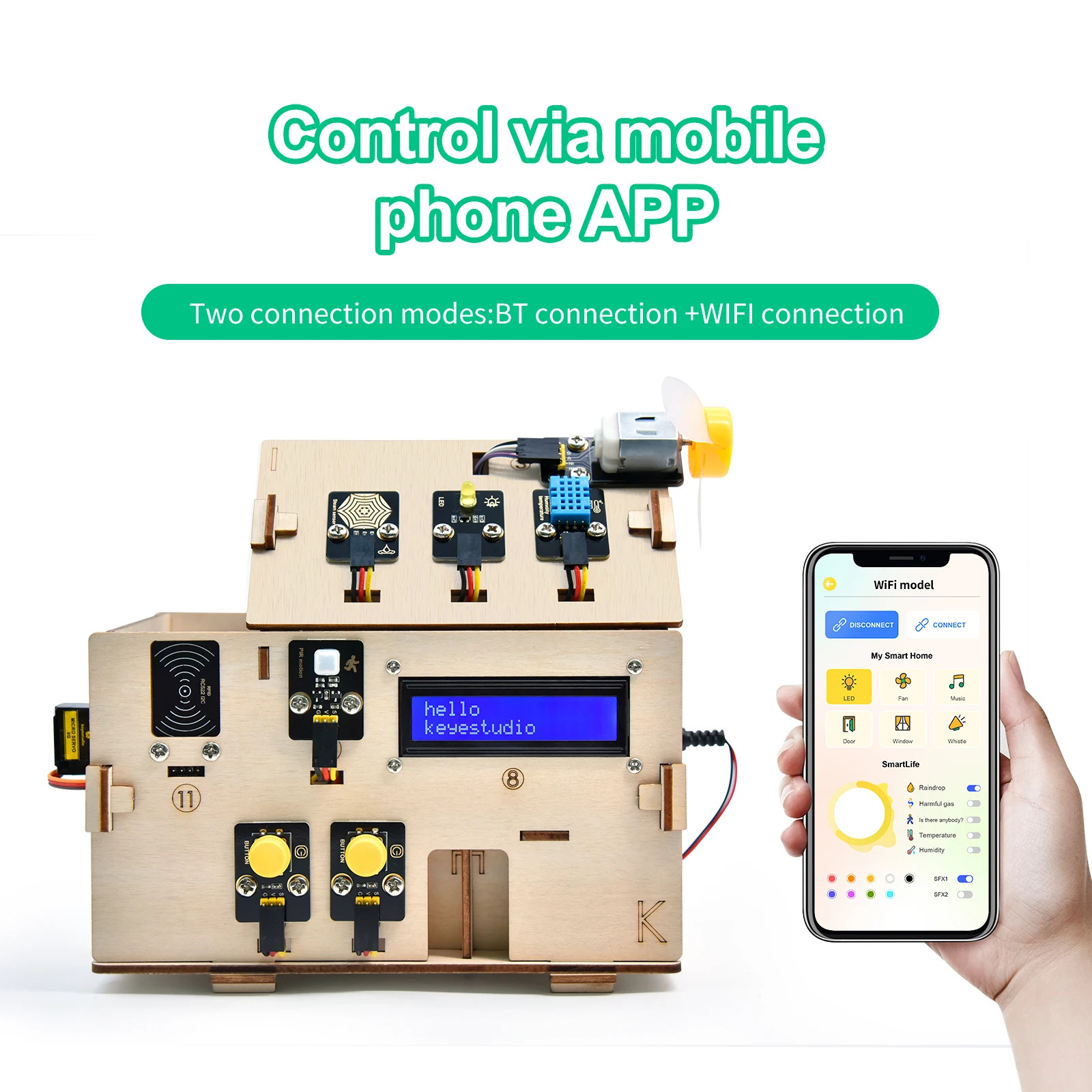 Complete IOT Smart Home Starter Kit for Arduino ESP32 STEM Educational Micropyth