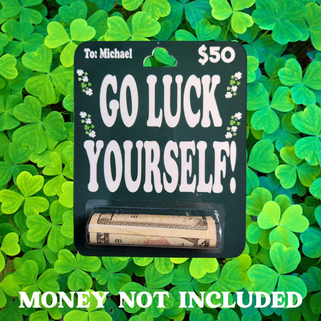 St. Patrick's Day Money Card, Funny Personalized Gift