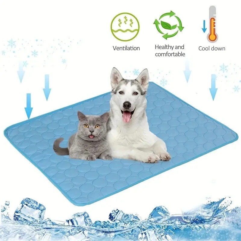 "Dog Cooling Mat Pet Cold Bed Ice Pad Cat Blanket Extra Large Durable Sofa"