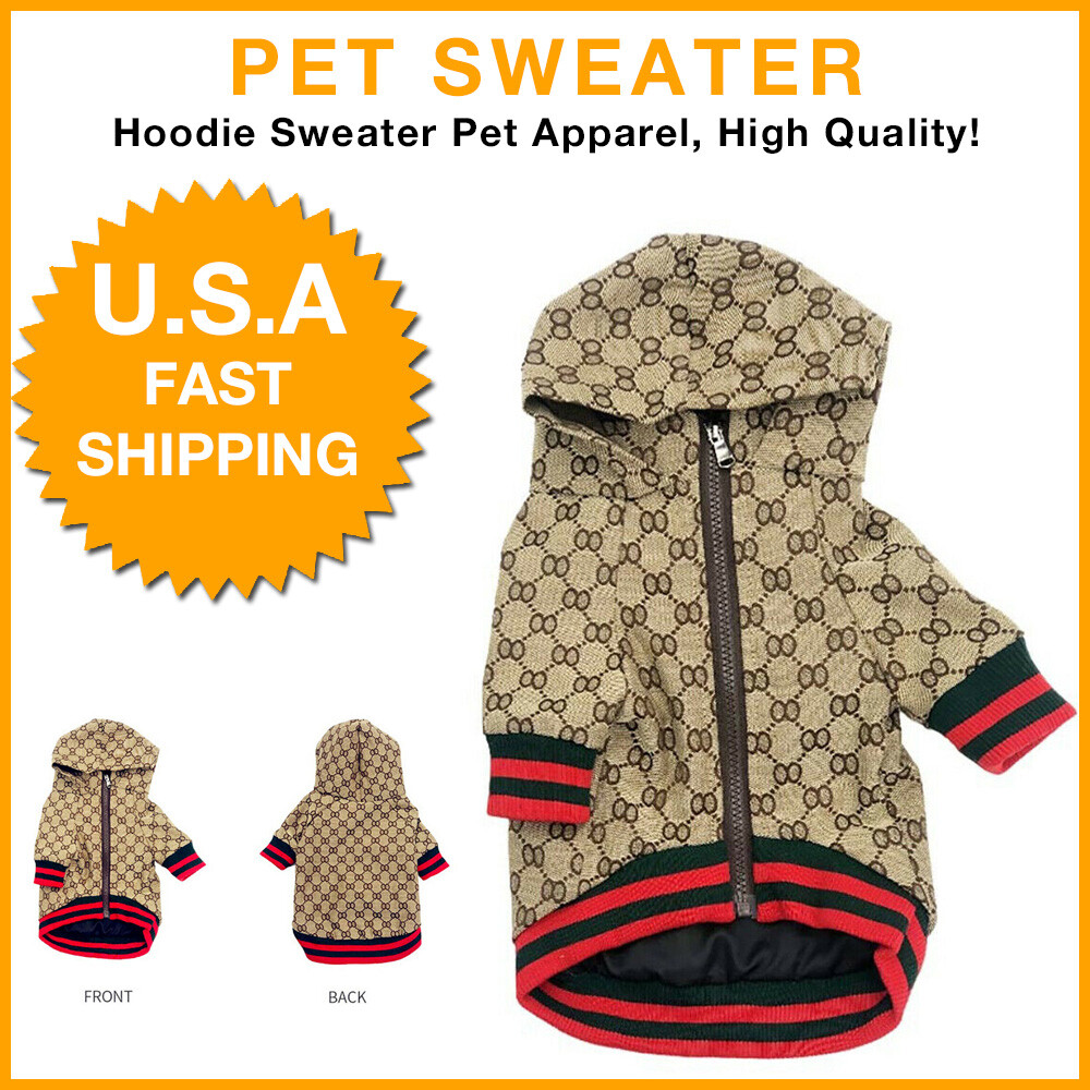 Luxury Fashion Hoodie Sweater Shirt Dog Apparel Pet Clothes, High Quality
