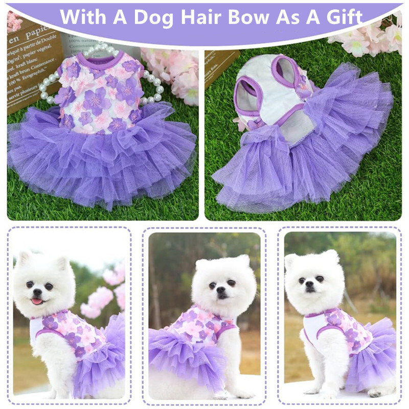 Pet Clothes Small Dog Princess Dress Puppy Cat Skirt Chihuahua Apparel Outfits