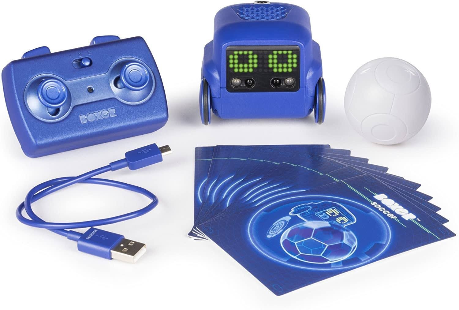 🤠🤖Boxer Interactive A.I. Robot Toy With Personality, Emotions, & Remote - Blue