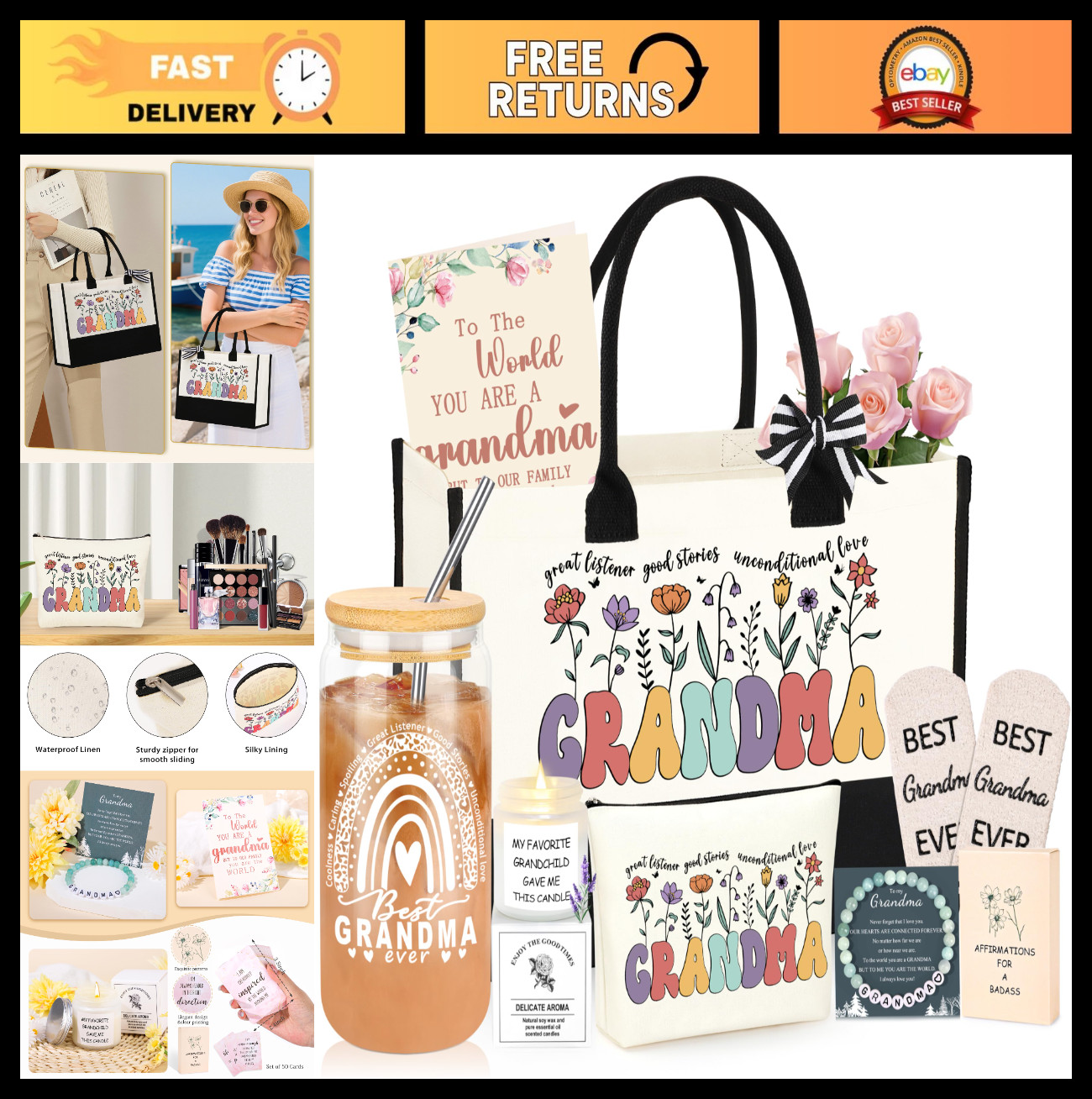 Unique Grandma Gift Set | Perfect Birthday Gifts for First-Time Grandmas & Grand