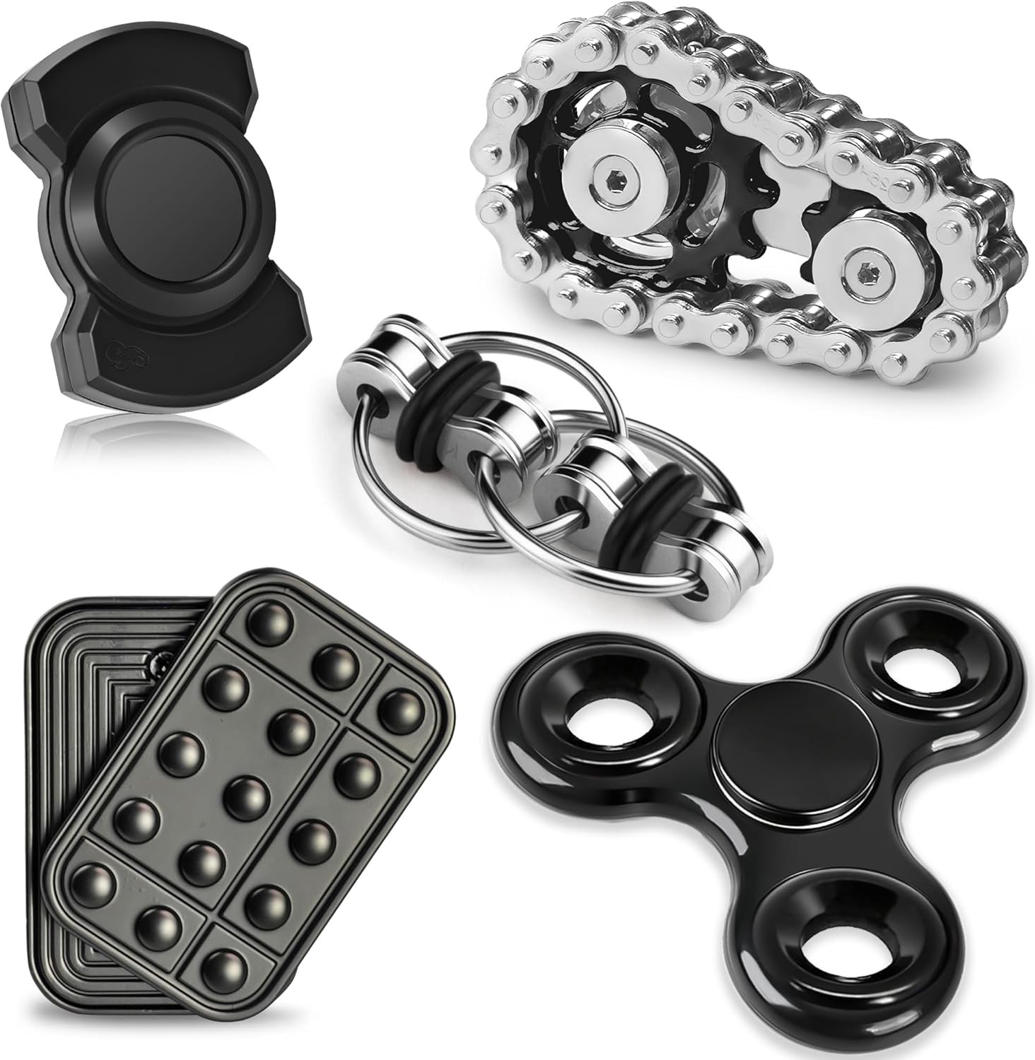 5 Pcs Teen Magnetic Fidget Slider Metal Cool Gadget