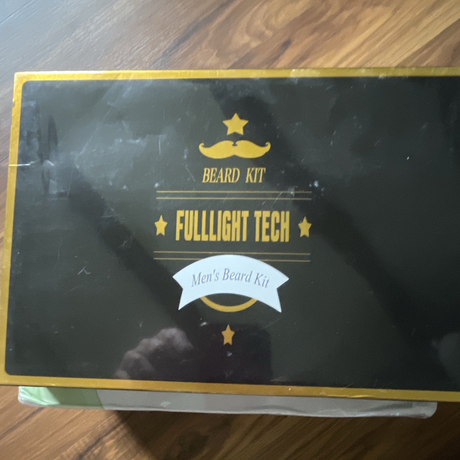 FullLight Tech Men's Beard Kit Gift Set, Black & Gold Beard Grooming Kit