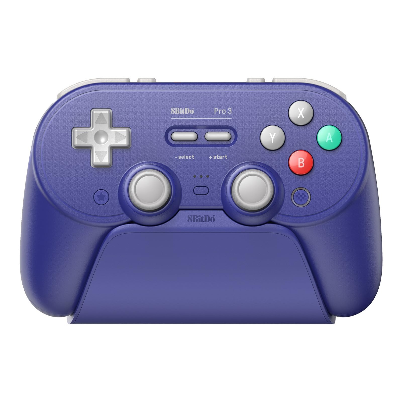 8BitDo Pro 3 Bluetooth Controller for Switch/Switch 2 – TMR Joysticks, Purple