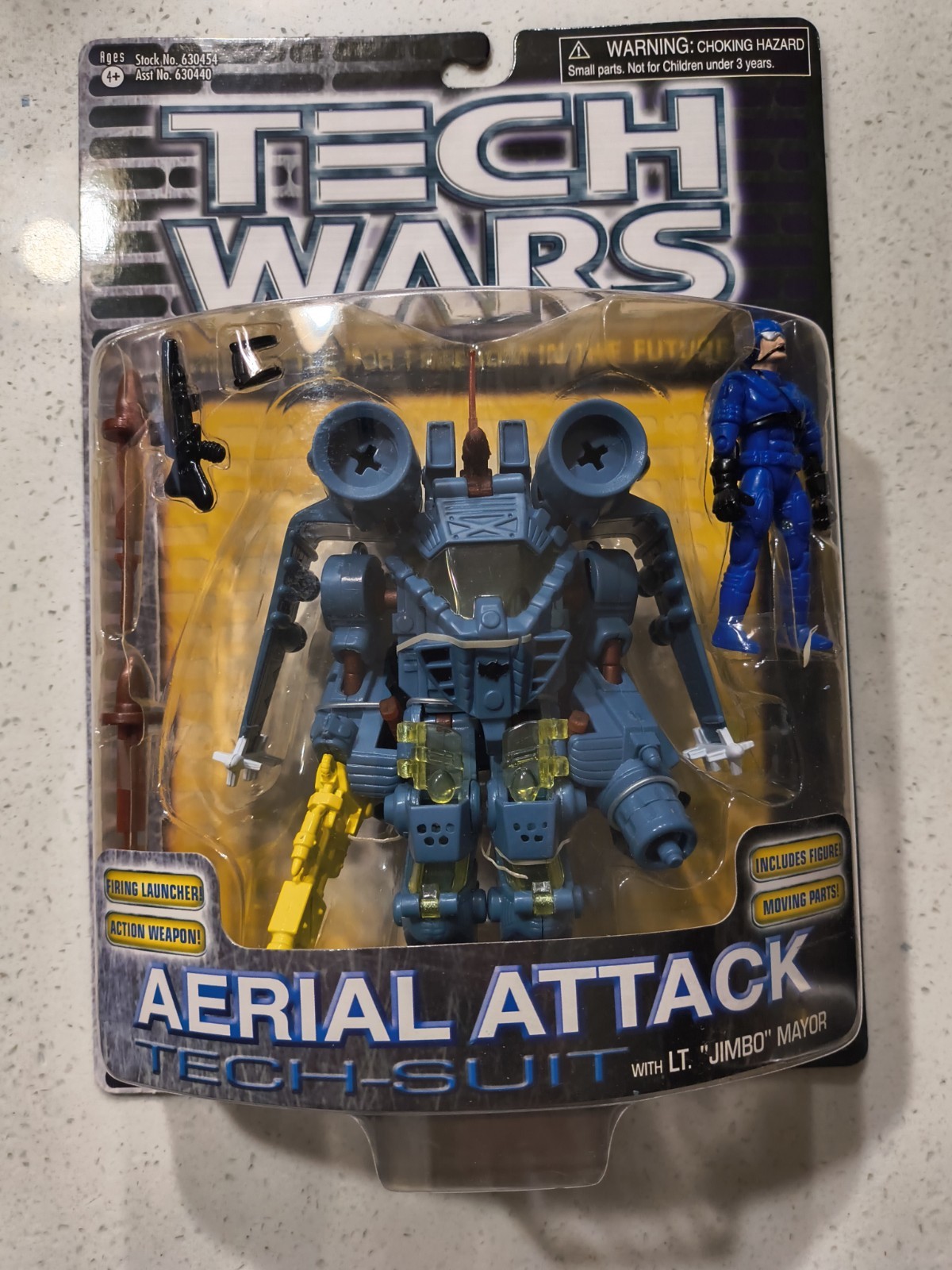 TECH WARS AERIAL ATTACK  Tech Suit W/LT Jimbo Mayor  SAMPLE RARE