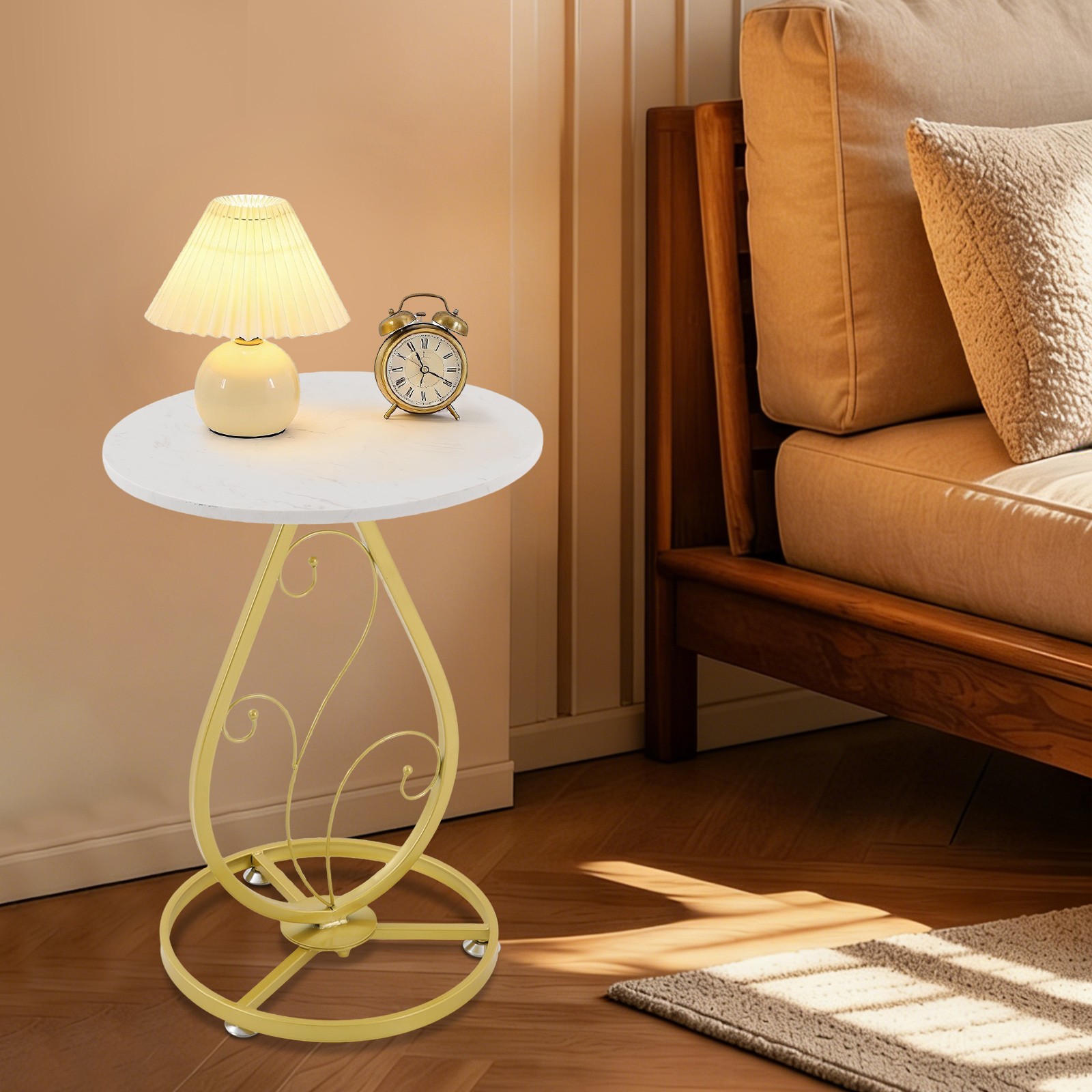Modern Decor Bedside Table 15.7*21.6in Coffee Table for Living Room Bedroom