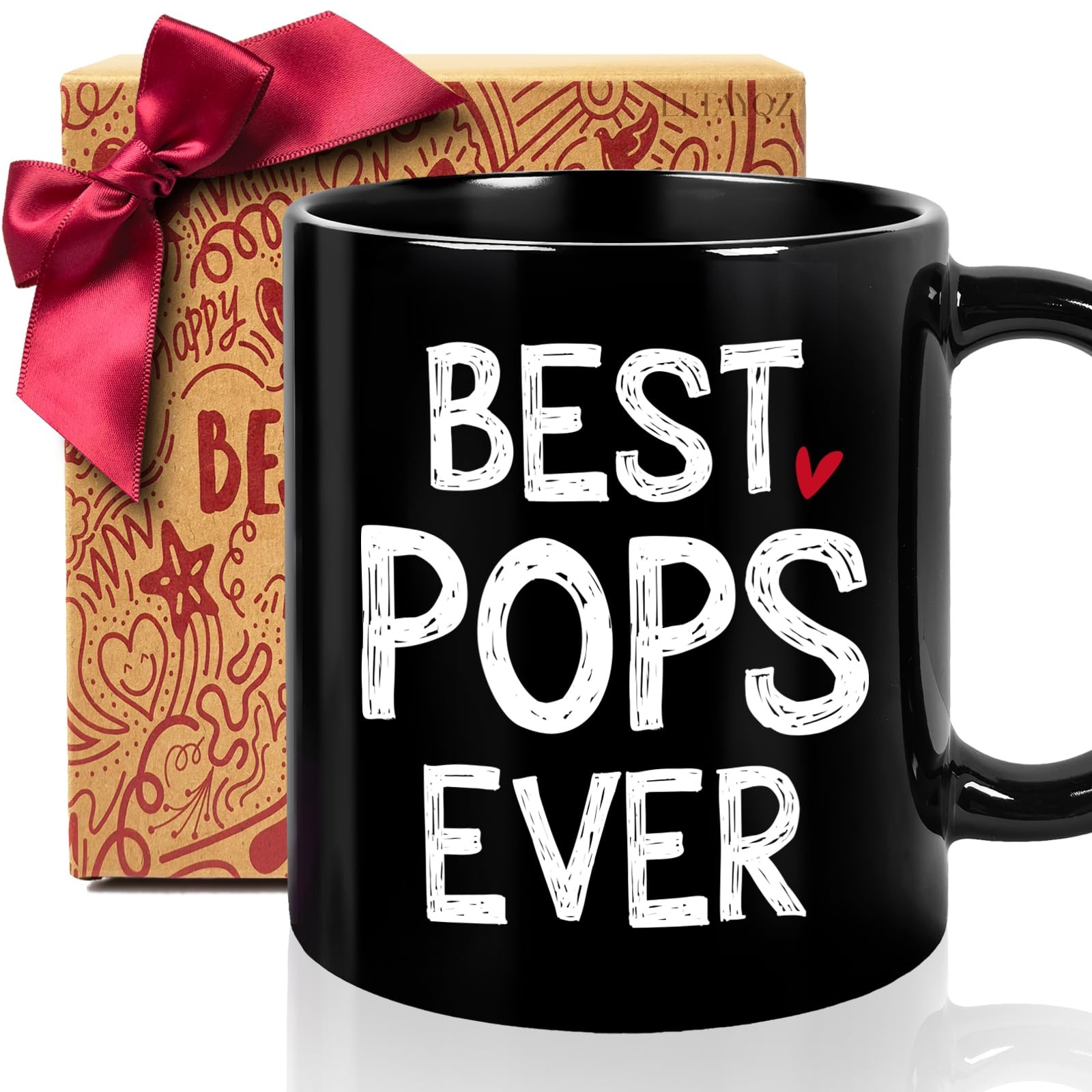 Best Pops Ever Coffee Mug Gift for Grandpa, Funny coffee mug for Grandfather fro