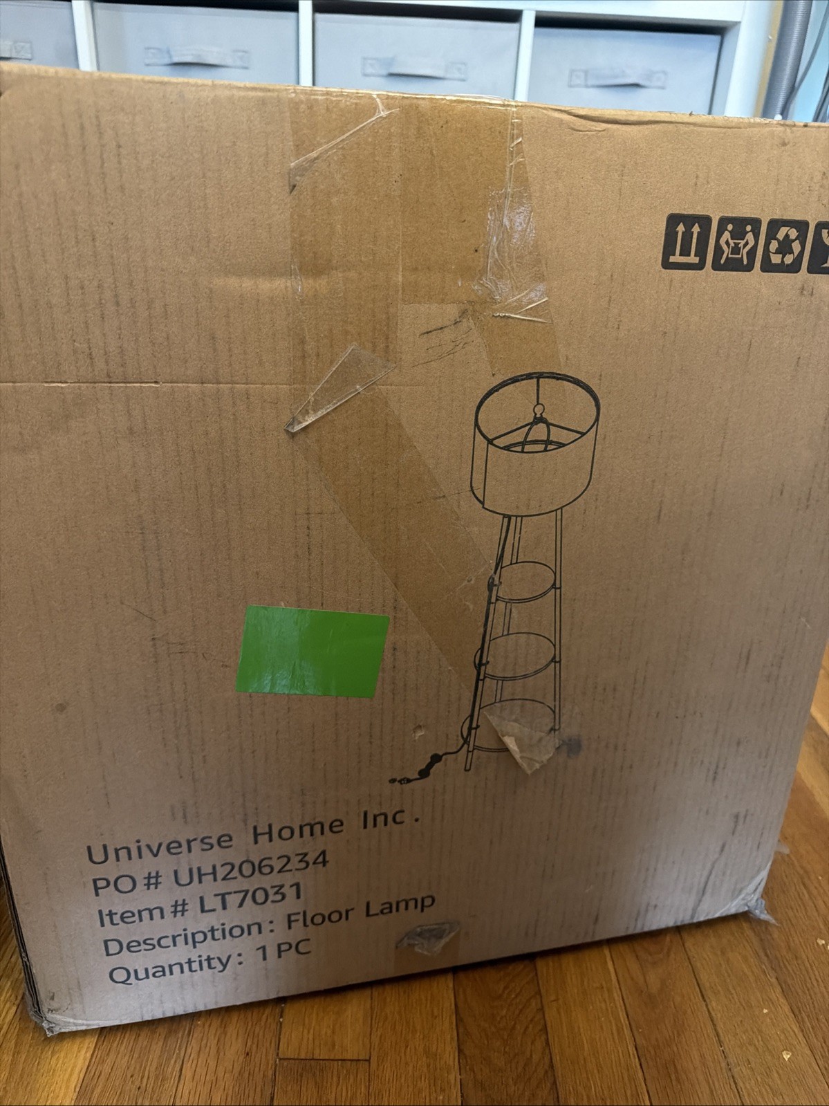 Universe Home 60” Modern Glam Floor lamp