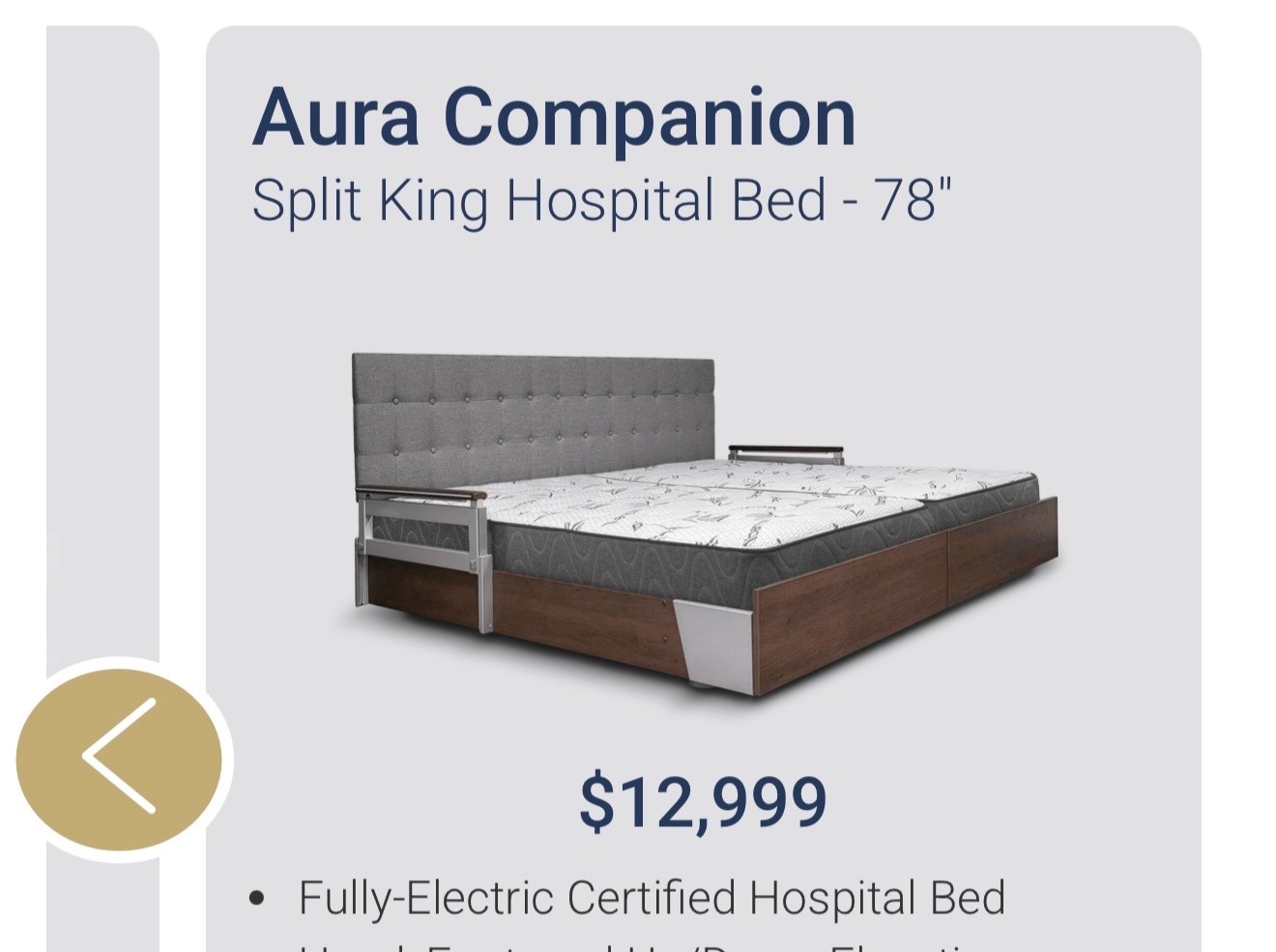 Sondercare Luxury Homstyle Elctric Beds for injuries or well being