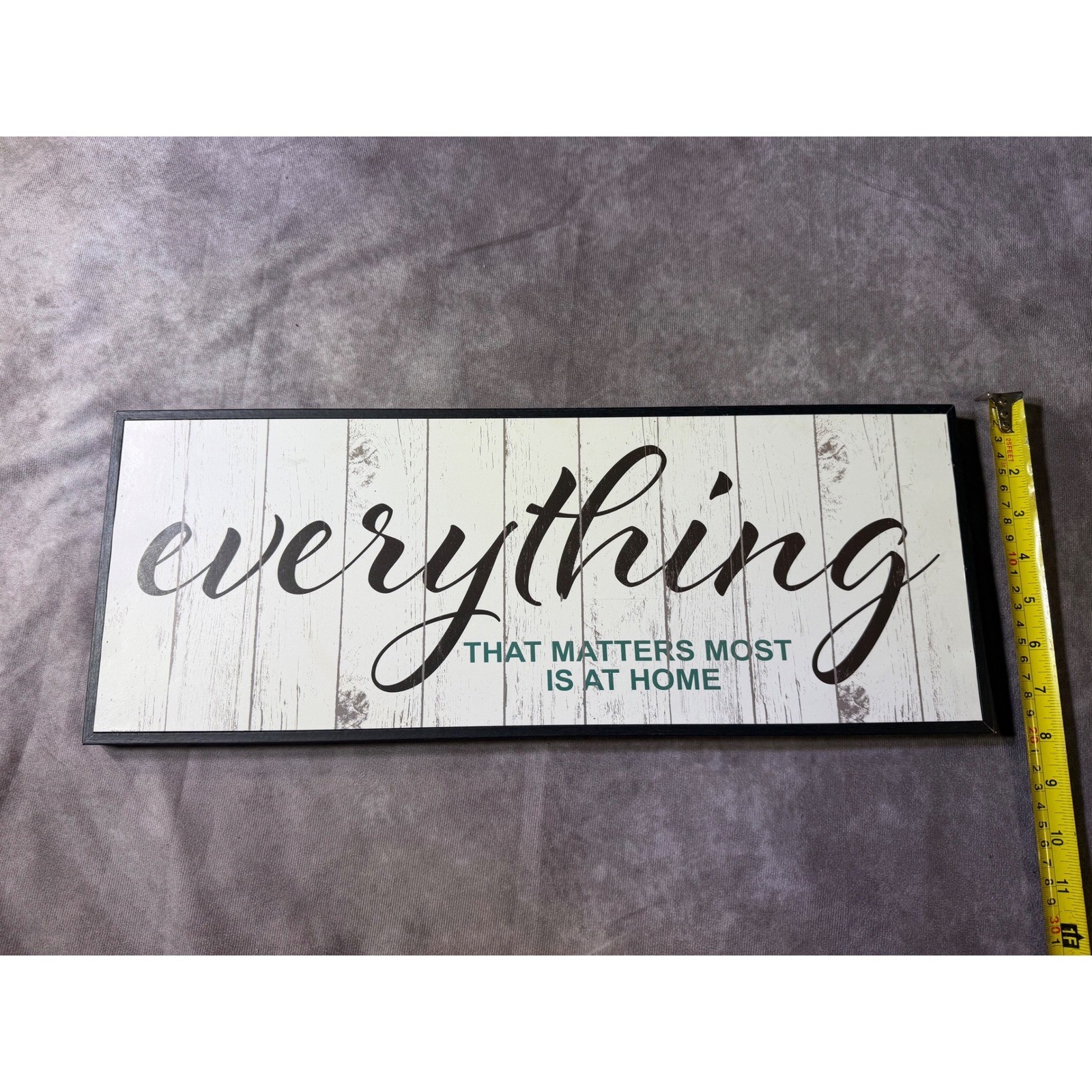 Everything That Matters Most Is At Home Wooden Wall Sign Farmhouse Decor 20x8