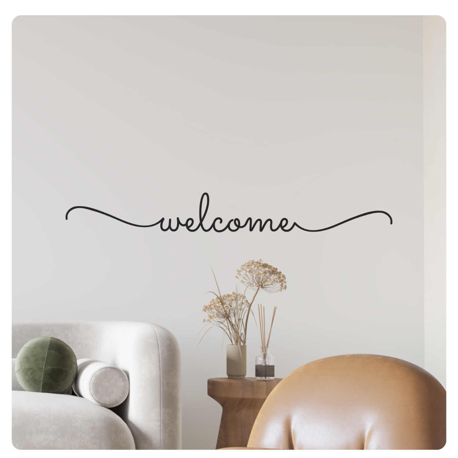 Welcome Inspirational Wall Decal Sticker Quote Home Vinyl Decor