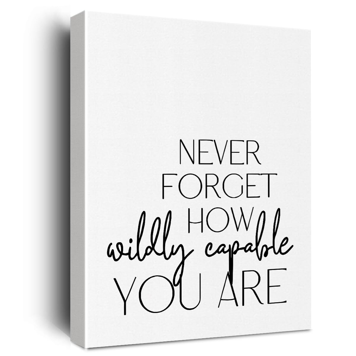 Inspirational Office Decor Canvas Wall Art Framed Positive Quotes