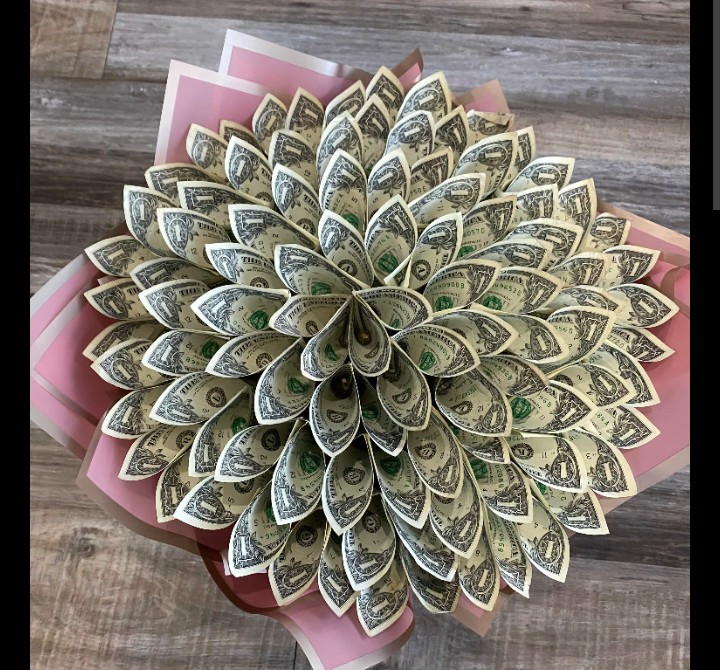 Money Bouquet , Unique Gift, Graduation Gift, flower bouquet cash bouquet