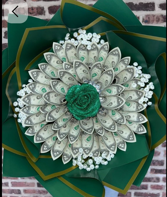 Money Bouquet , Unique Gift, Graduation Gift, flower bouquet cash bouquet