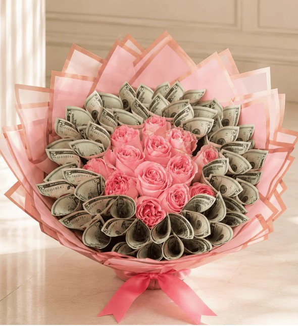 Money Bouquet , Unique Gift, Graduation Gift, flower bouquet cash bouquet