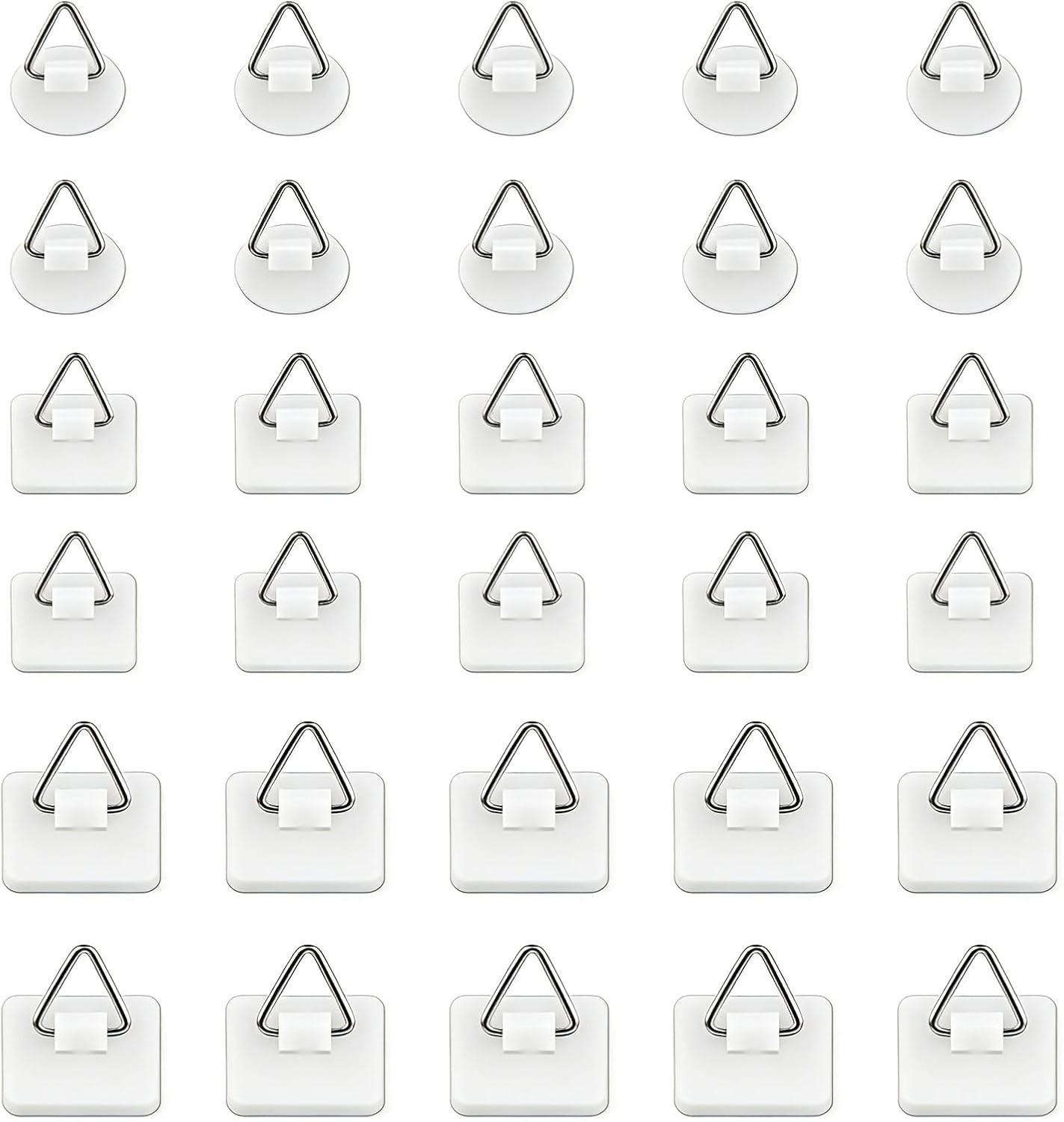 30pcs Adhesive Plate Hangers Invisible Vertical Wall Art Display Holder,Picture