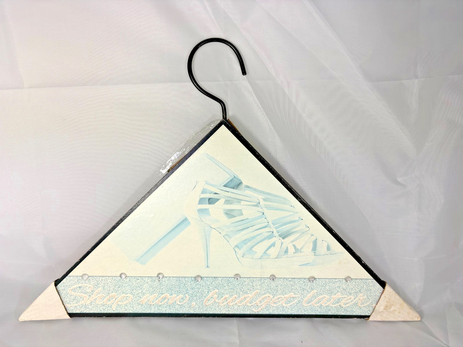 Wall Decor Clothes Hanger Shoe Shop Now Budget Later Blue