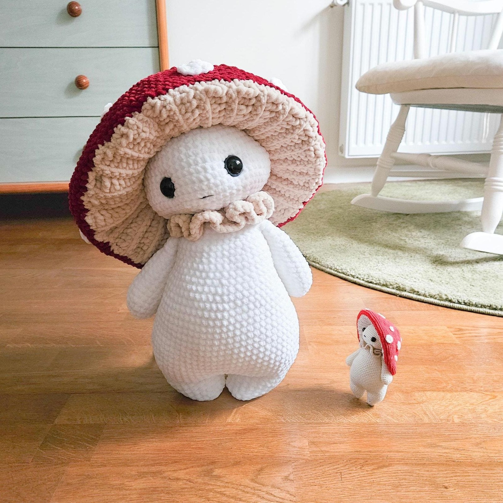 Crochet, Mushroom Doll, Amigurumi, Cute Decor, Gift