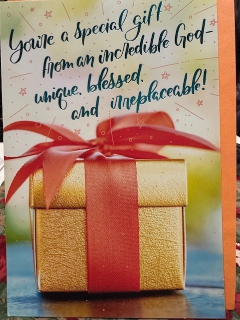 Unique Blessed Gift from God Happy Birthday Hallmark Greeting Card KY244