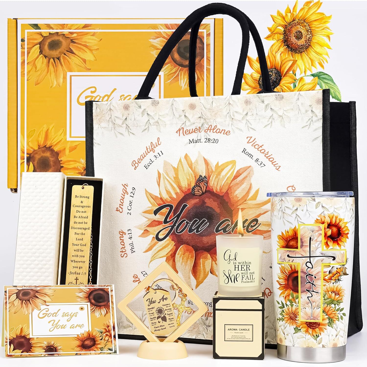Sunflower Birthday Gifts - Unique Gift Baskets, Blessings Gift Boxes