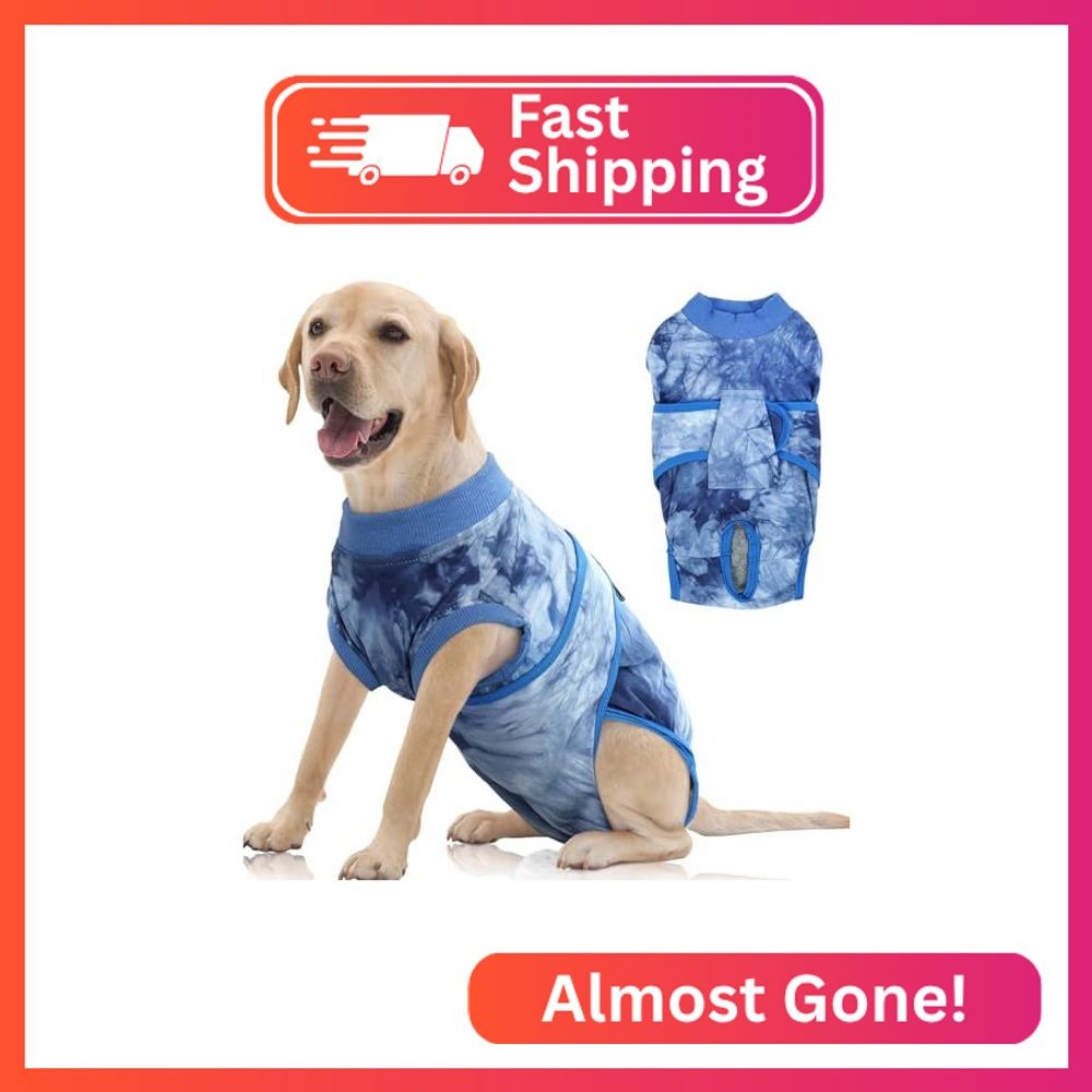 FUAMEY Recovery Suit for Dogs After Surgery,Soft Breathable Dog Bodysuit