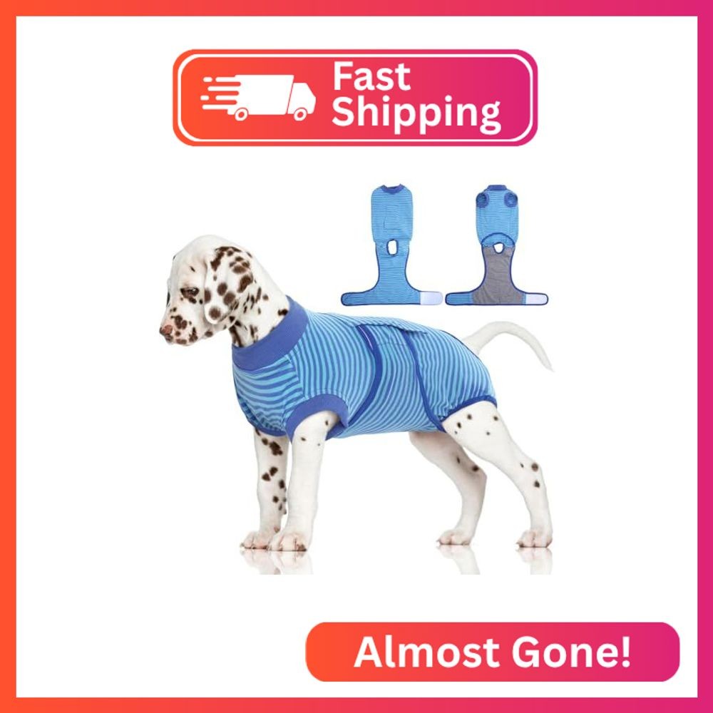 FUAMEY Recovery Suit for Dogs After Surgery,Soft Breathable Dog Bodysuit