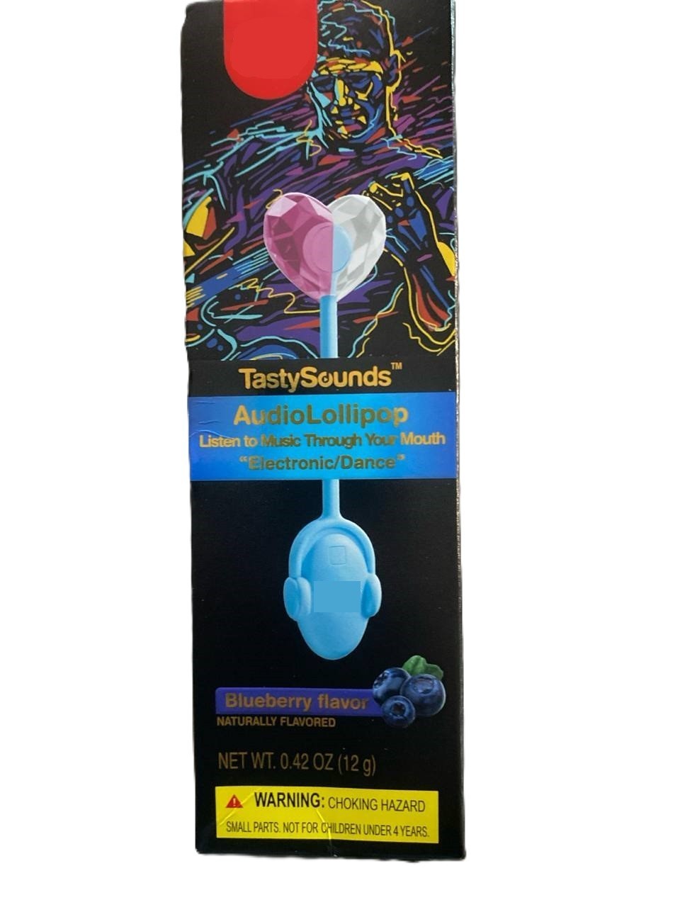 Tech Lollipop Candy – Built-in Music Player, Fun Singing Candy Gift (1 Pack)