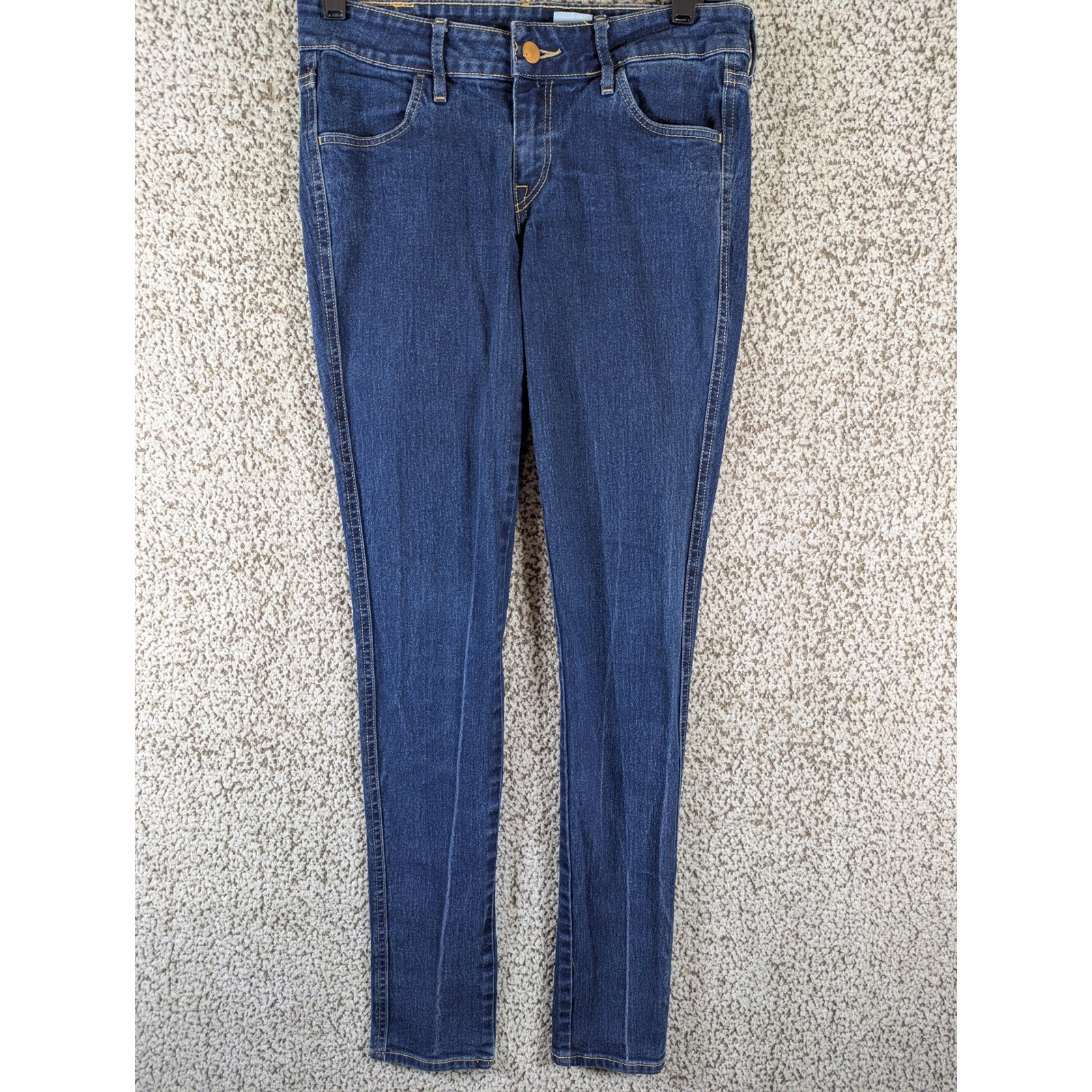 H&M & Denim Skinny Jeans Low Waist Dark Wash Denim Everyday Casual Style 28/32