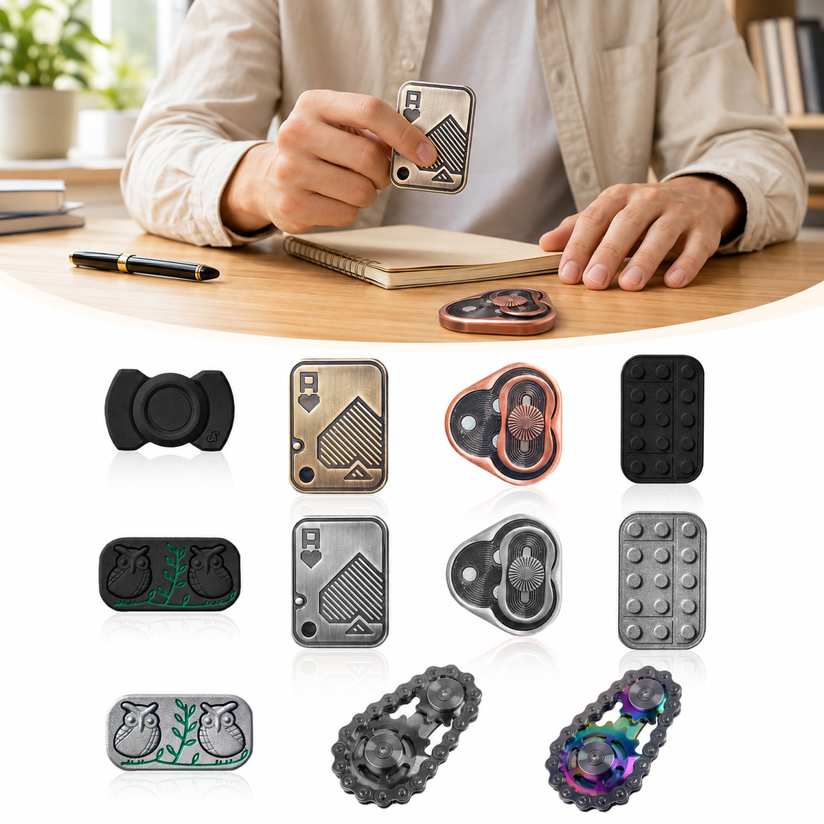 Magnetic Fidget Slider Metal Cool Gadget Magnet Slider For Teen Adults Quiet