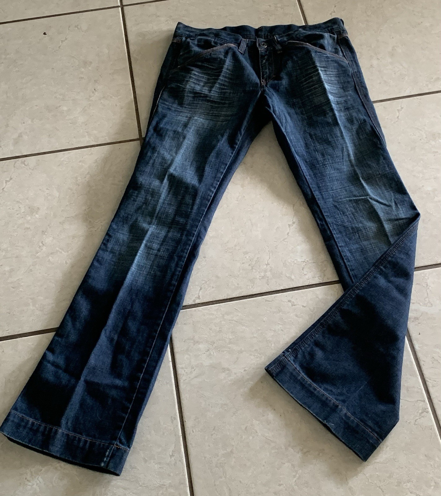 Diesel Women 29 Denim Jeans Slim Fit Vintage Wash Casual Style Low Rise Italy