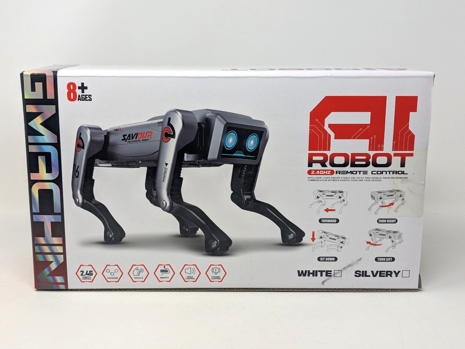 Saviour AI Robot Dog 2.4GHz Remote Control Smart Programmable Electronic Pet Toy